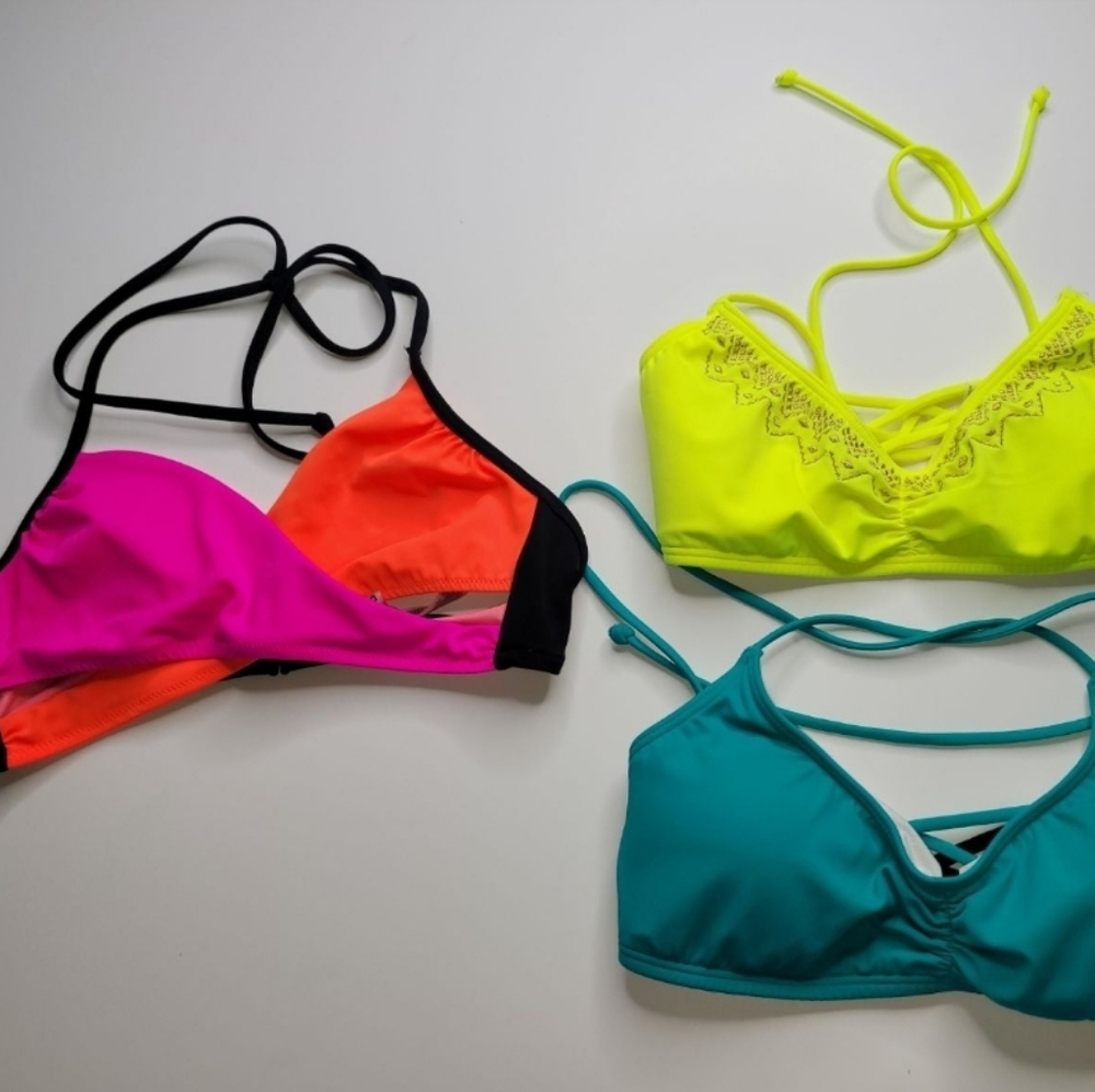 3 Victoria's Secret Bikini Tops small